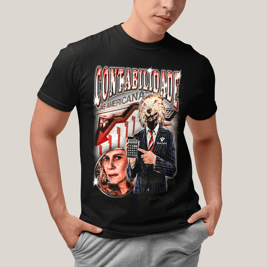 Camiseta Algodão Unissex T shirt- Contabilidade Meme