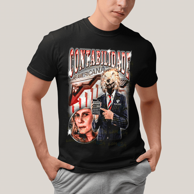 Camiseta Algodão Unissex T shirt- Contabilidade Meme