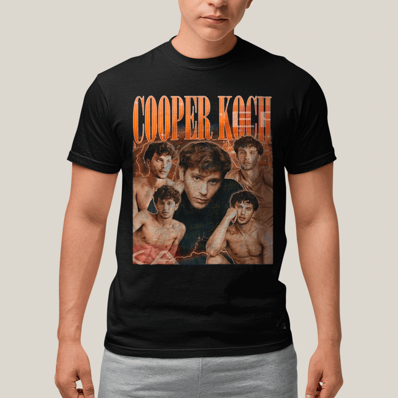 Camiseta Algodão Unissex T shirt- Cooper Koch Ator Laranja-