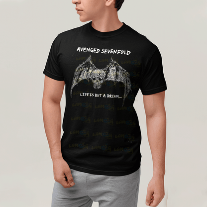 Camiseta Algodão Unissex T shirt- Avenged Sevenfold Life Is But a Dream