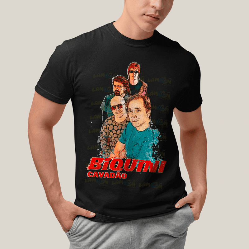 Camiseta Algodão Unissex T shirt-  Biquini Cavadão Banda