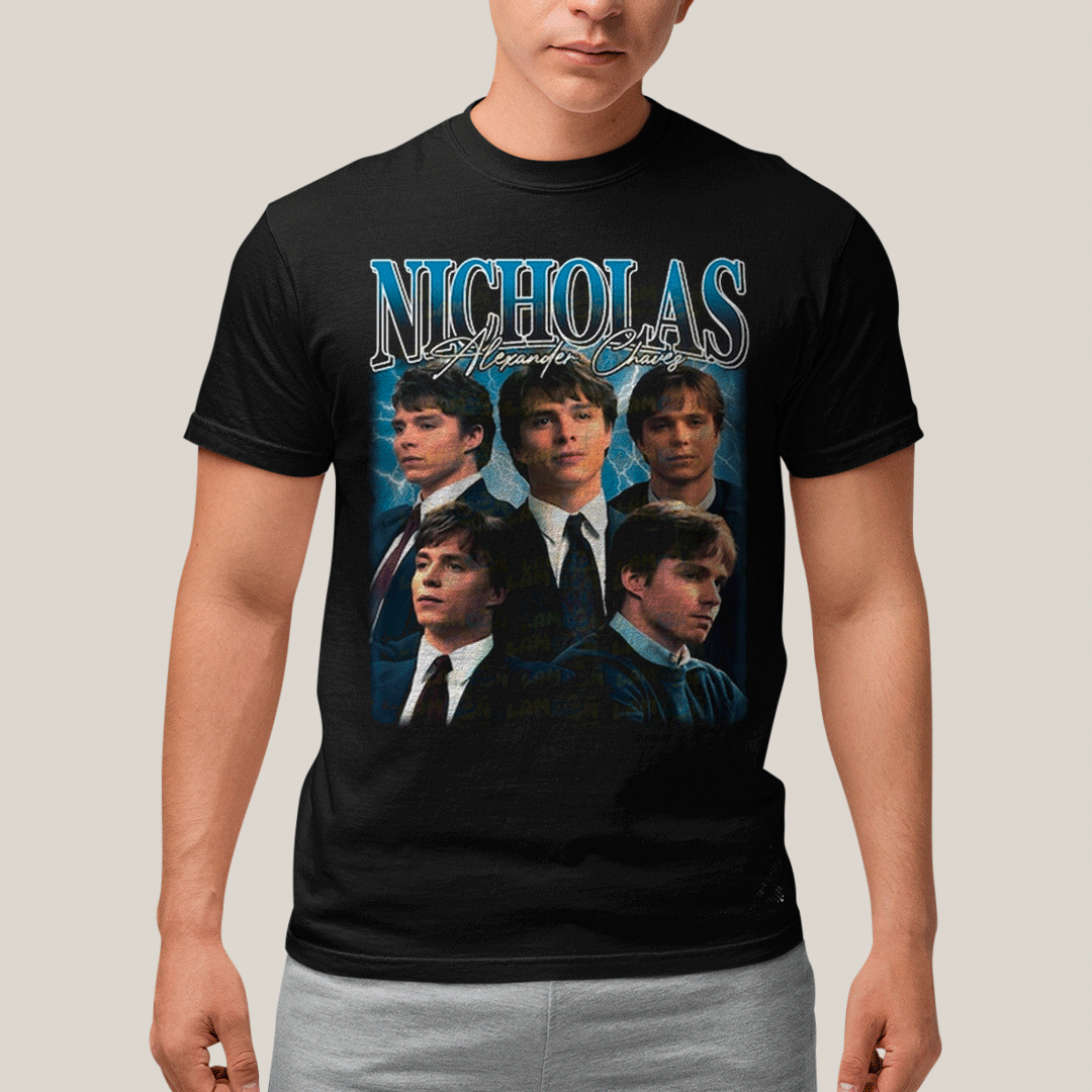 Camiseta Algodão Unissex T shirt- Nicholas Alexander Chavez Ator-