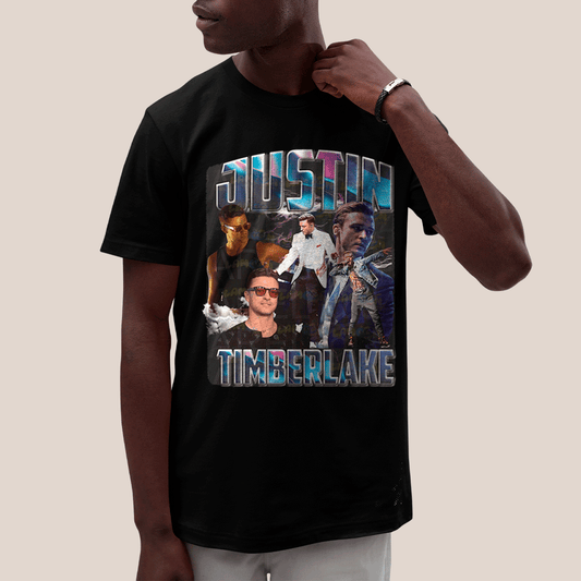 Camiseta Algodão Unissex T shirt- Justin Timberlake Ator e Cantor