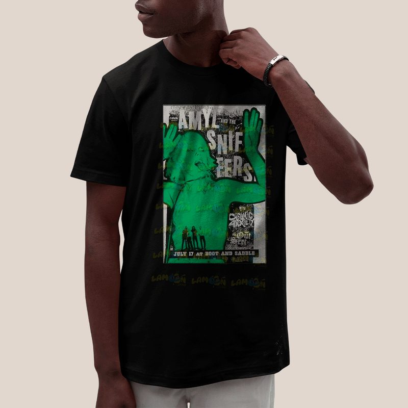 Camiseta Algodão Unissex T shirt- Amyl And The Sniffers Green Girl