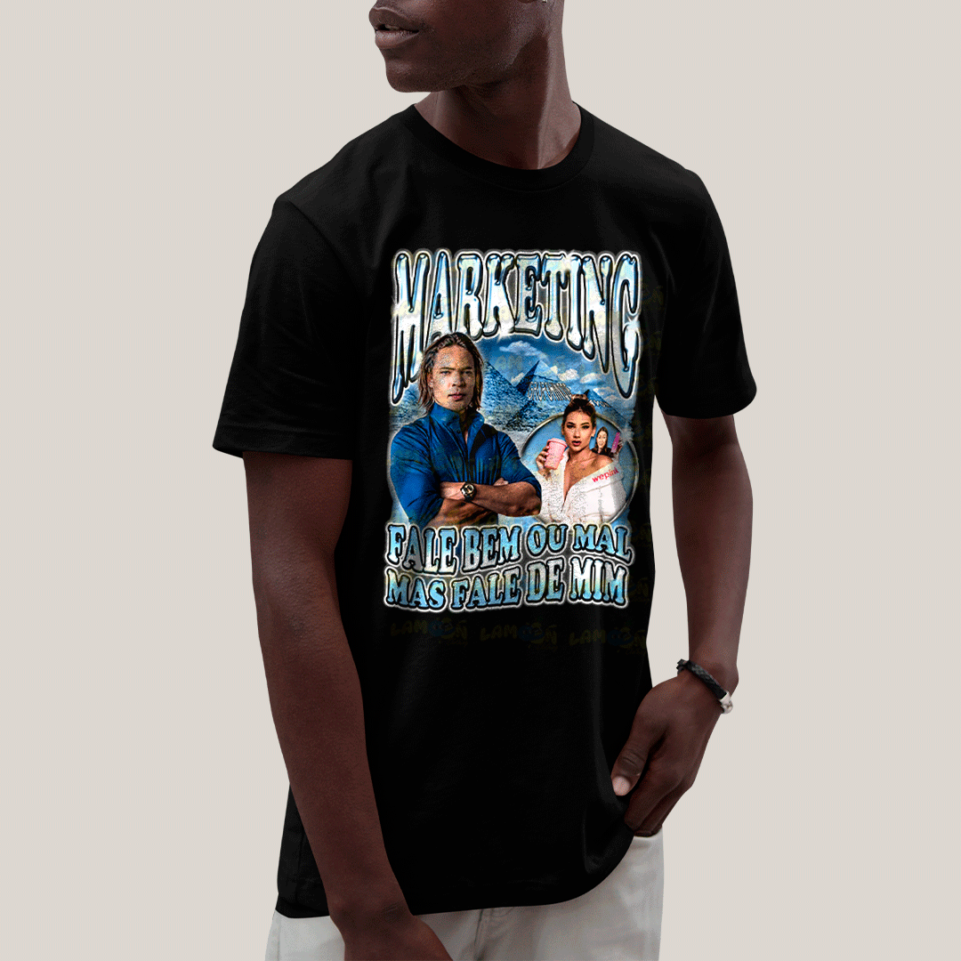 Camiseta Algodão Unissex T shirt-  Marketing Virginia Thiago Finch Felca-