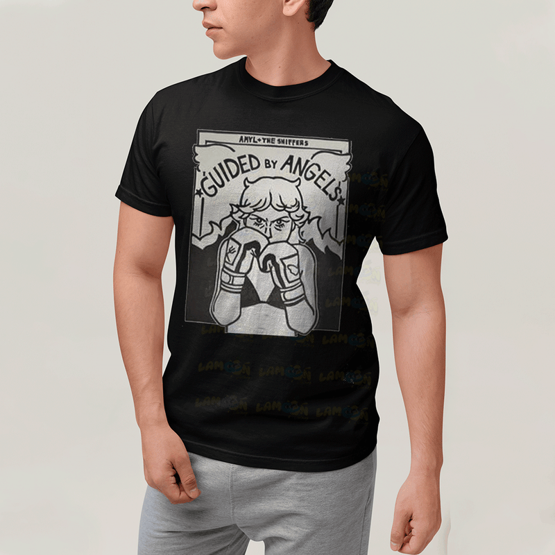 Camiseta Algodão Unissex T shirt- Amyl And The Sniffers Guided By Angels
