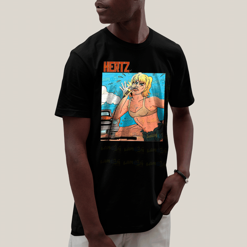 Camiseta Algodão Unissex T shirt- Amyl And The Sniffers Hertz Girl