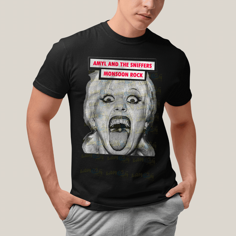Camiseta Algodão Unissex T shirt- Amyl And The Sniffers Monsoon Rock