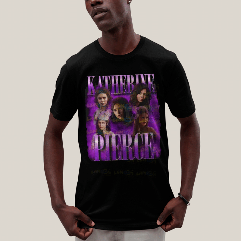 Camiseta Algodão Unissex T shirt- Katherine Pierce Roxo