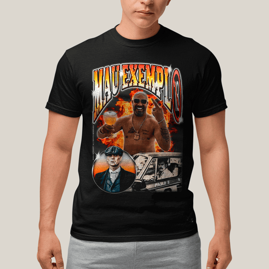 Camiseta Algodão Unissex T shirt-  Mal Exemplo Adriano Imperador Thomas Shelby Pablo Escobar