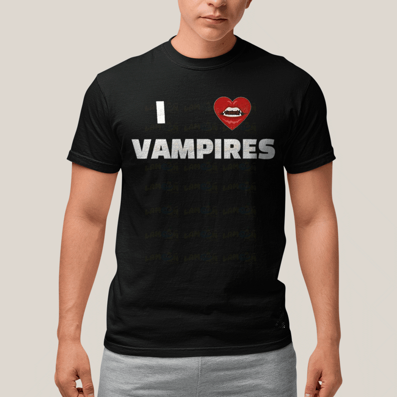 Camiseta Algodão Unissex T shirt Olivia Rodrigo I Love Vampires