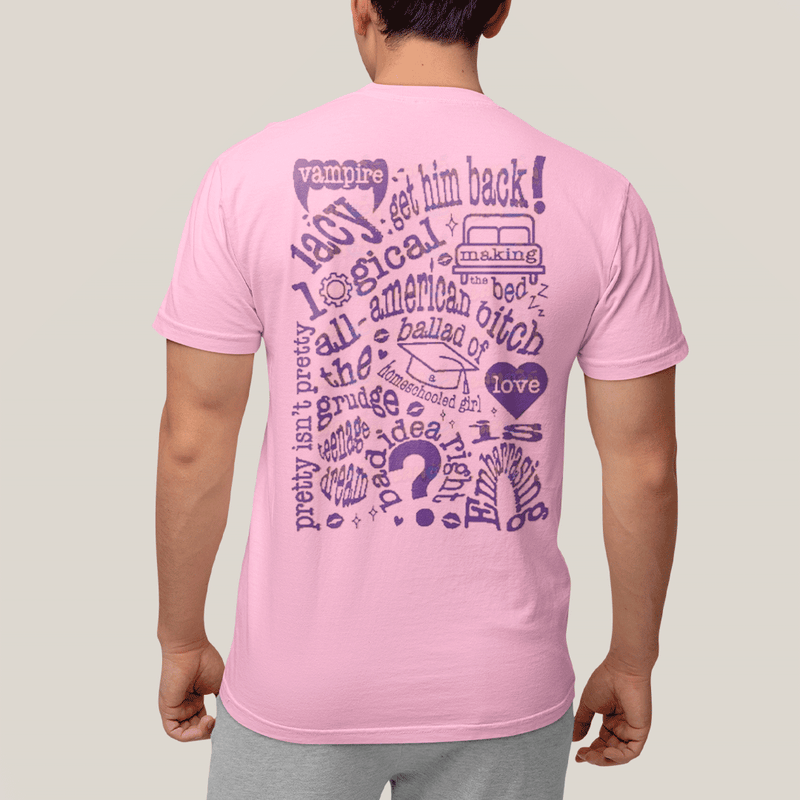 Camiseta Algodão Unissex T shirt Olivia Rodrigo Or Guts Vampire Roxo FC