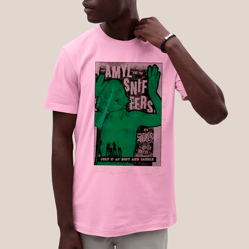 Camiseta Algodão Unissex T shirt- Amyl And The Sniffers Green Girl