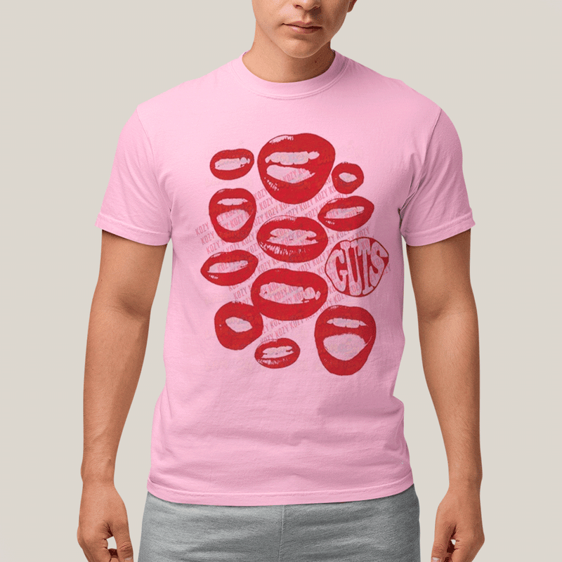 Camiseta Algodão Unissex T shirt Olivia Rodrigo Bocas Guts