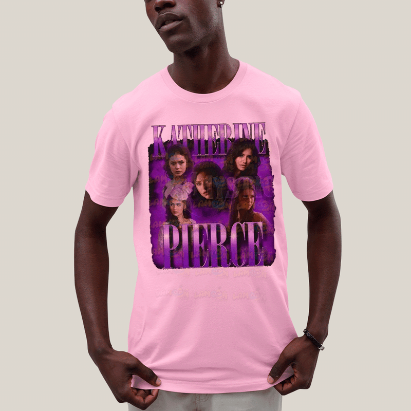 Camiseta Algodão Unissex T shirt- Katherine Pierce Roxo