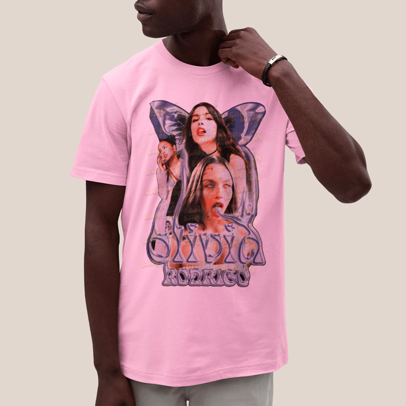 Camiseta Algodão Unissex T shirt Olivia Rodrigo Angel