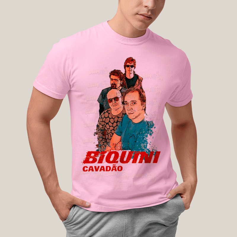 Camiseta Algodão Unissex T shirt-  Biquini Cavadão Banda