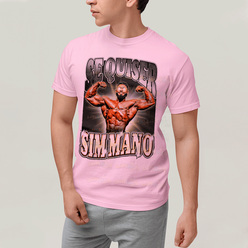 Camiseta Algodão Unissex T shirt- Ramon Dino Se Quiser Sim Mano