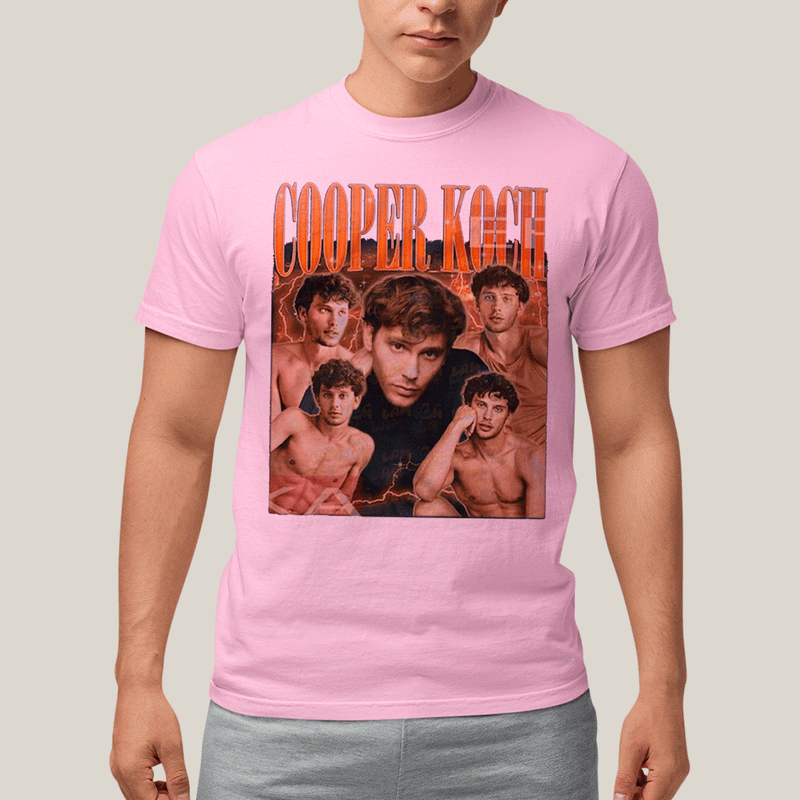 Camiseta Algodão Unissex T shirt- Cooper Koch Ator Laranja-