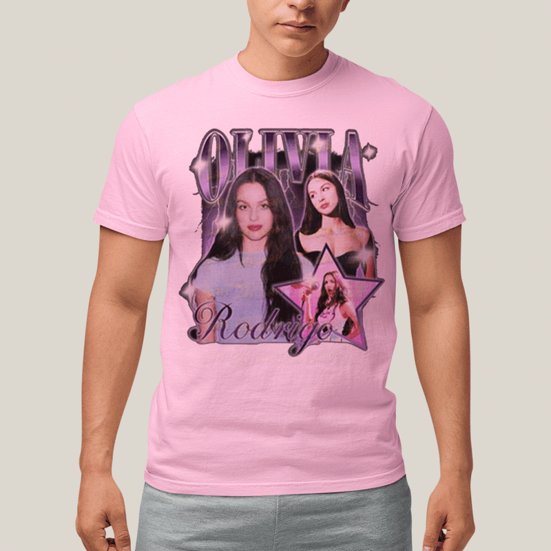 Camiseta Algodão Unissex T shirt Olivia Rodrigo Estrela