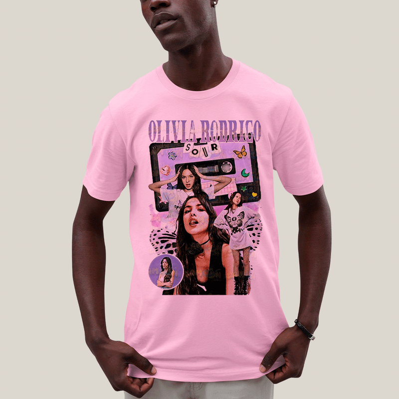 Camiseta Algodão Unissex T shirt Olivia Rodrigo Sour