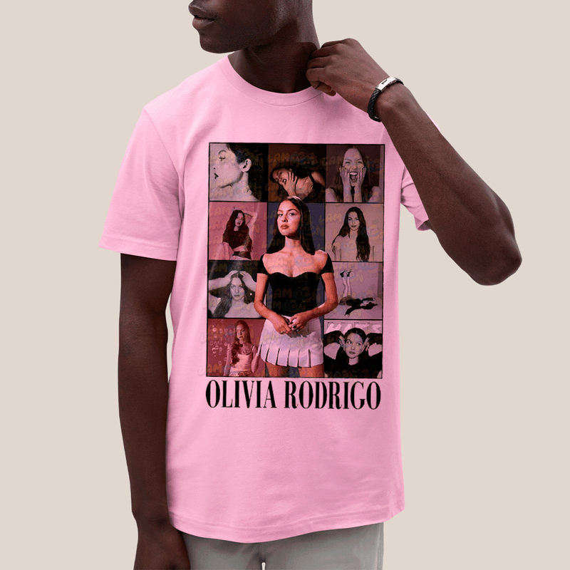 Camiseta Algodão Unissex T shirt Olivia Rodrigo Cantora The Eras Tour