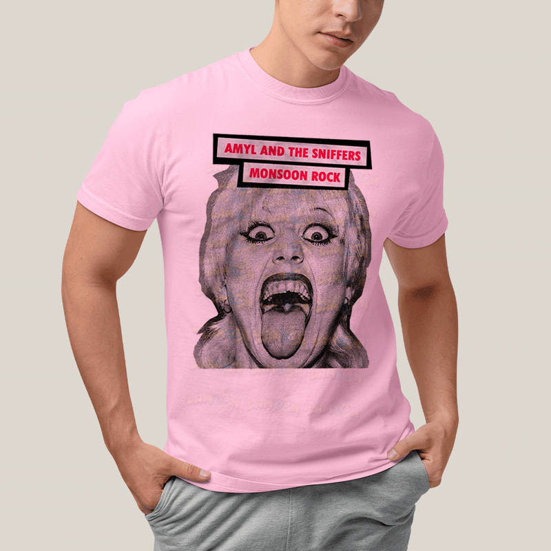 Camiseta Algodão Unissex T shirt- Amyl And The Sniffers Monsoon Rock