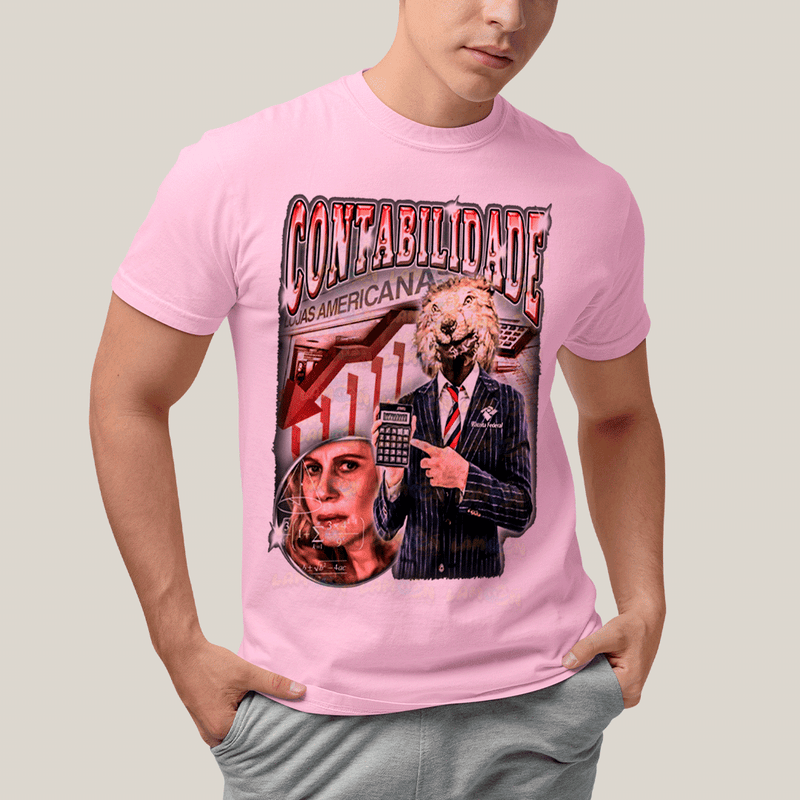 Camiseta Algodão Unissex T shirt- Contabilidade Meme