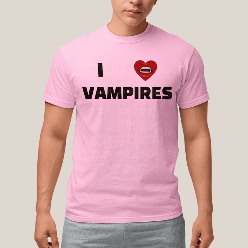 Camiseta Algodão Unissex T shirt Olivia Rodrigo I Love Vampires