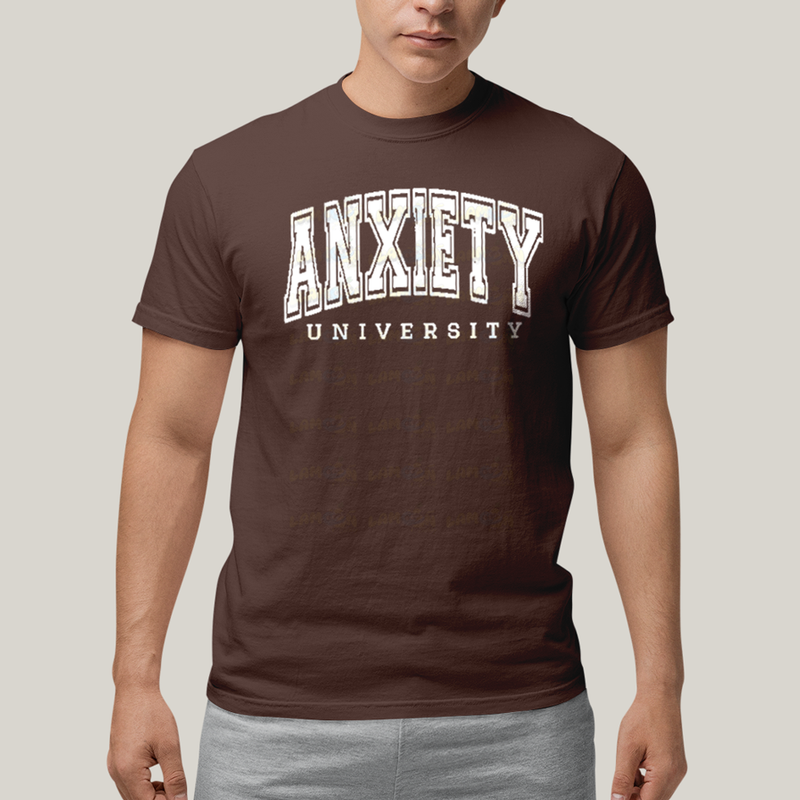 Camiseta Algodão Unissex T shirt Universidade da Ansiedade