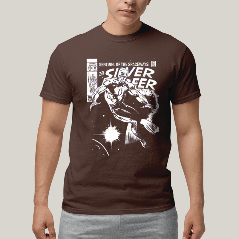 Camiseta Algodão Unissex T shirt Quarteto Fantástico O Surfista Prateado