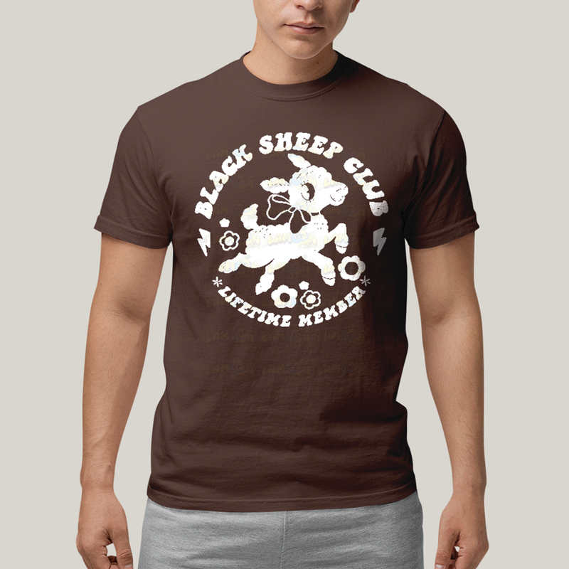 Camiseta Algodão Unissex T shirt Black Sheep Club