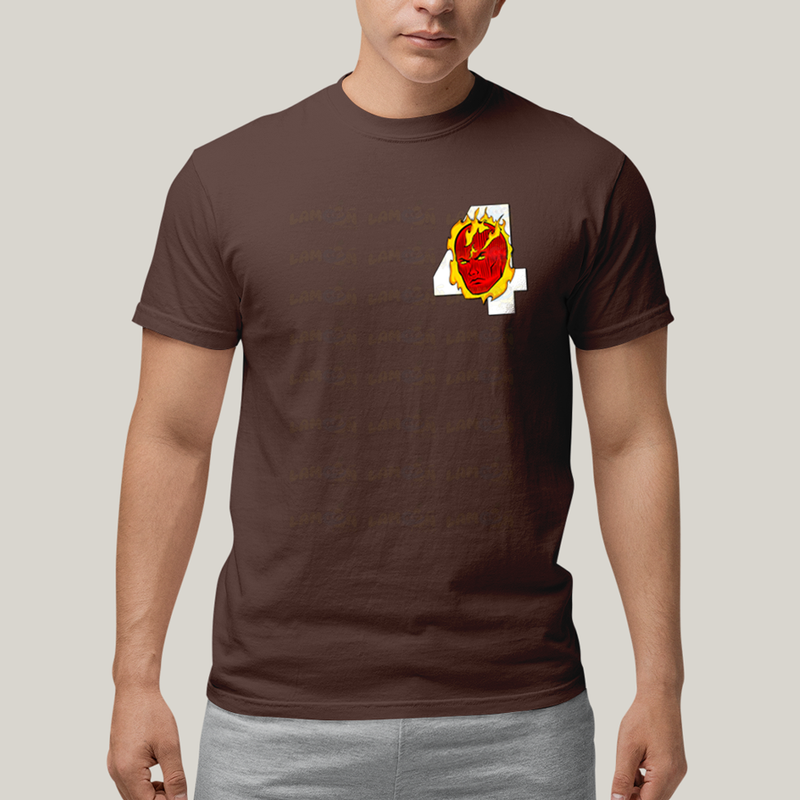 Camiseta Algodão Unissex T shirt Quarteto Fantástico Logo Tocha Humana