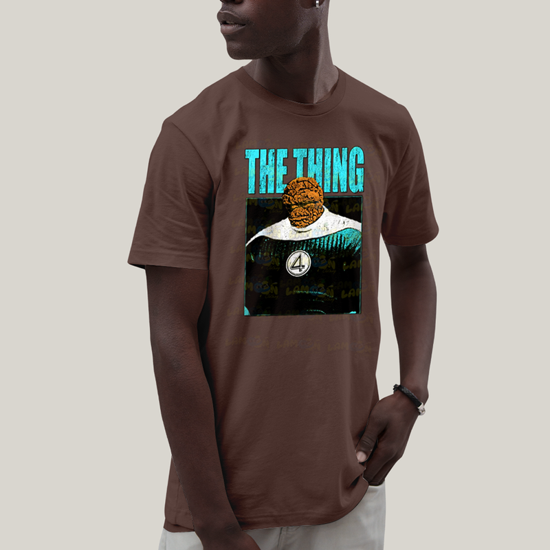 Camiseta Algodão Unissex T shirt Quarteto Fantástico Primeiros Passos The Thing O Coisa