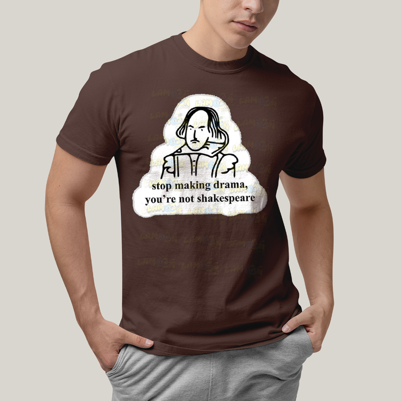 Camiseta Algodão Unissex T shirt Shakespeare Making Drama