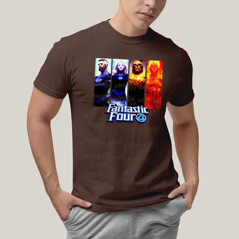 Camiseta Algodão Unissex T shirt Quarteto Fantástico Fantastic Four 4
