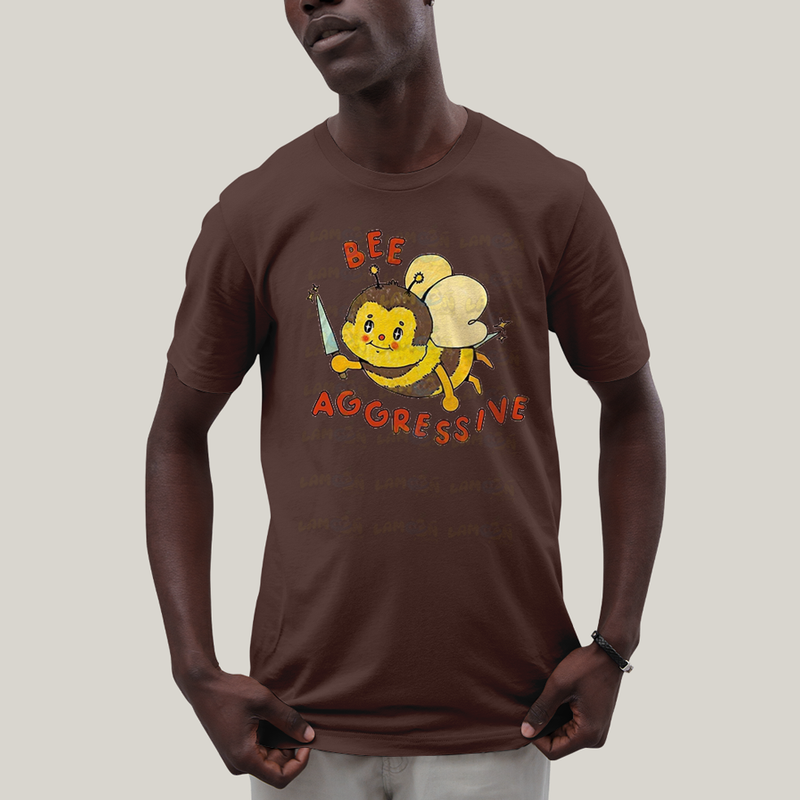 Camiseta Algodão Unissex T shirt Abelha Agressiva