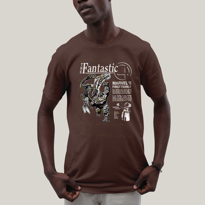 Camiseta Algodão Unissex T shirt The Fantastic Four First Family