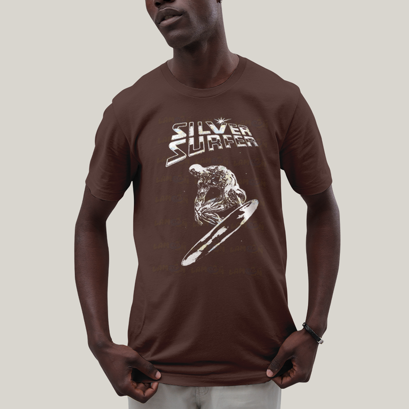 Camiseta Algodão Unissex T shirt Quarteto Fantástico O Surfista Prateado 1