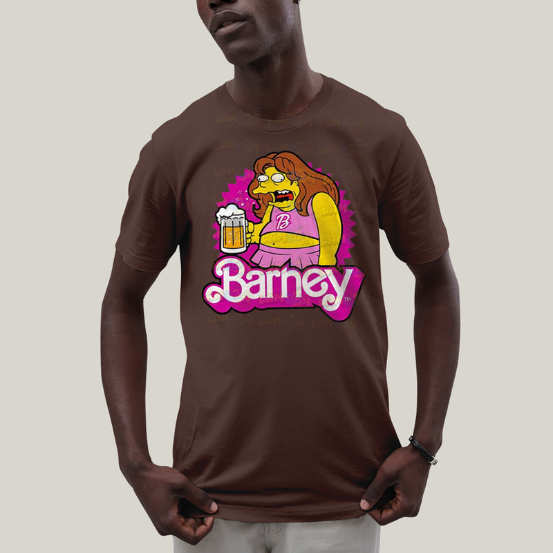 Camiseta Algodão Unissex T shirt Simpsons Barney Beer Barbie