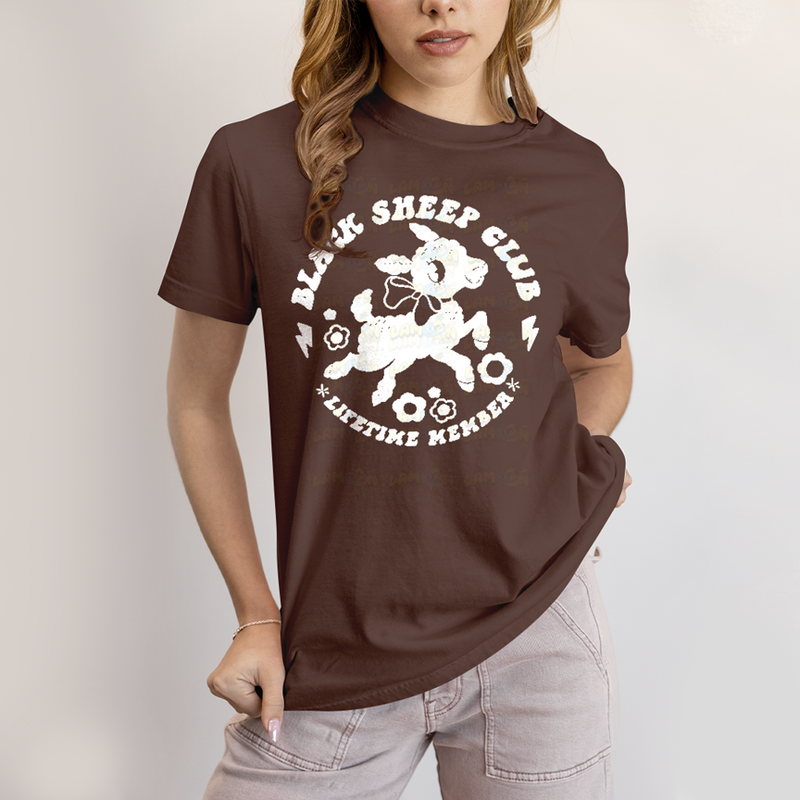 Camiseta Algodão Unissex T shirt Black Sheep Club