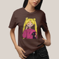 Camiseta Algodão Unissex T shirt Mulher Loira & Gatinho