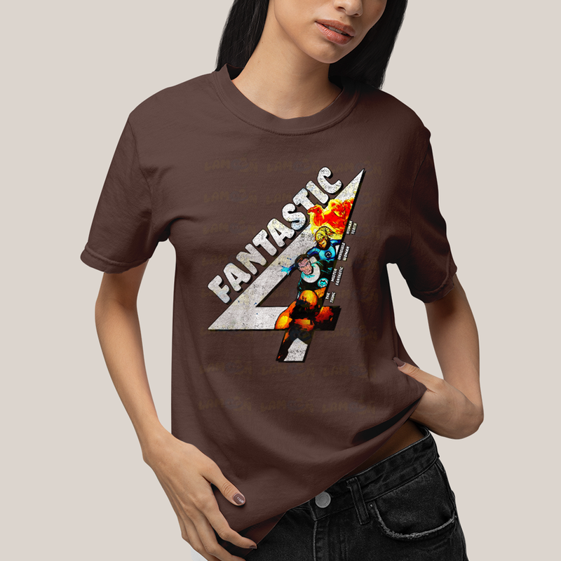 Camiseta Algodão Unissex T shirt Quarteto Fantástico Fantastic 4