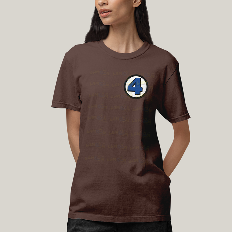 Camiseta Algodão Unissex T shirt Quarteto Fantástico Logo Clássica