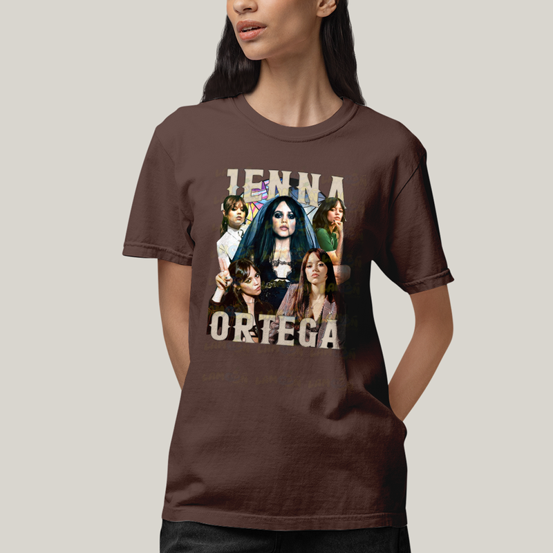 Camiseta Algodão Unissex T shirt Wandinha Jenna Ortega Atriz