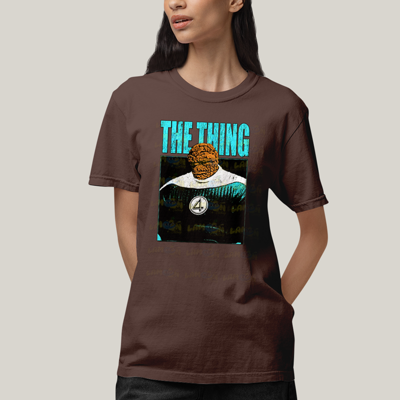 Camiseta Algodão Unissex T shirt Quarteto Fantástico Primeiros Passos The Thing O Coisa