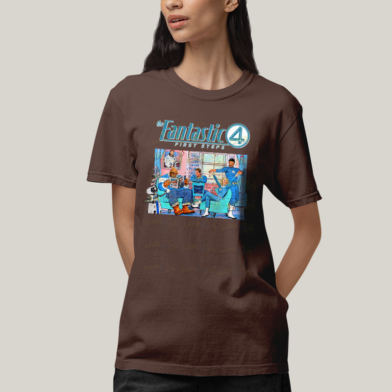 Camiseta Algodão Unissex T shirt The Fantastic Four First Steps 1