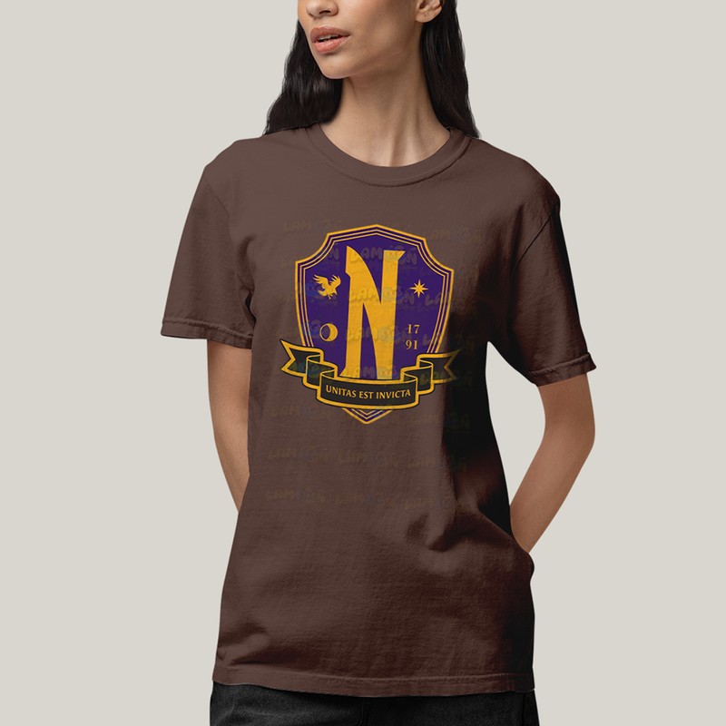 Camiseta Algodão Unissex T shirt Wandinha Unitas Est Invicta