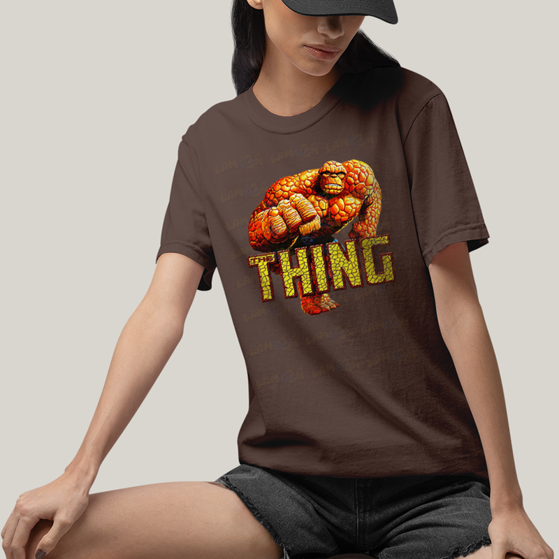 Camiseta Algodão Unissex T shirt Quarteto Fantástico Thing Coisa