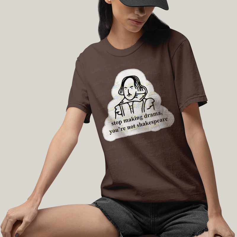 Camiseta Algodão Unissex T shirt Shakespeare Making Drama